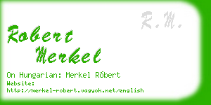 robert merkel business card